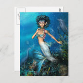 Mermaid Postkarte (Vorne/Hinten)