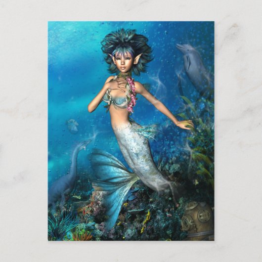 Mermaid Postkarte (Vorderseite)