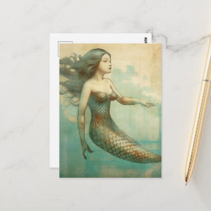 Mermaid Postkarte