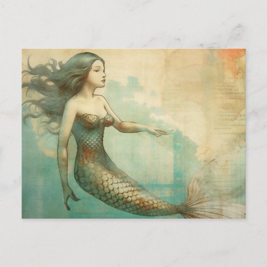 Mermaid Postkarte (Vorderseite)