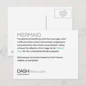 Mermaid Postkarten (Vorne/Hinten)
