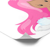 Mermaid Premium Leinwand (Glanz) Poster (Ecke)