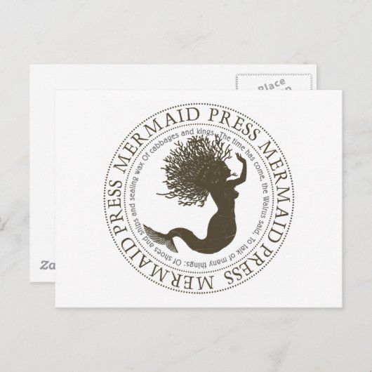 Mermaid Press Postkarte (Vorne/Hinten)