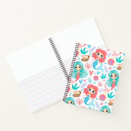 Mermaid-Primärekomposition Notizblock (Innenseite)