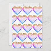 Mermaid Princess Balloon 1. Geburtstag Einladung (Rückseite)