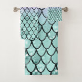 Mermaid Princess Glitzer Scales #2 Badhandtuch Set (Insitu)