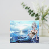Mermaid Princess Postkarte (Stehend Vorderseite)