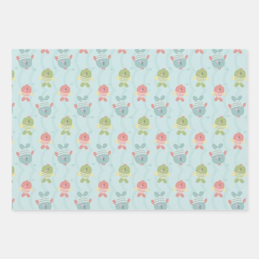 Mermaid Princess Themed Wrapping Paper Sheets Geschenkpapier Set (Vorderseite 2)