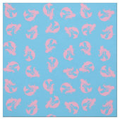 Mermaid Print Fabric Pink und Light Blue Stoff (Muster)