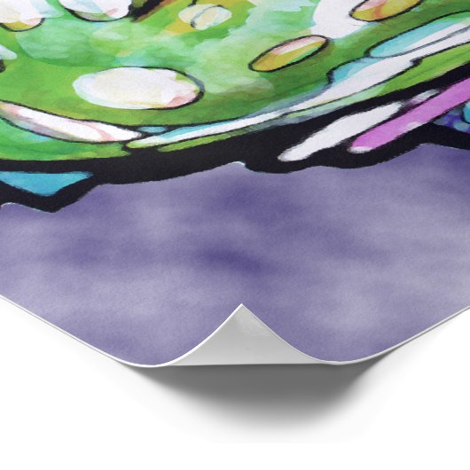 Mermaid Print Poster (Ecke)