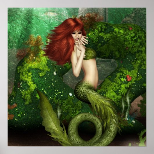 Mermaid Print Poster (Vorne)