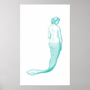 Mermaid Print Poster