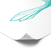 Mermaid Print Poster (Ecke)