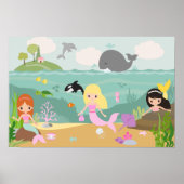 Mermaid Print, Value Poster Paper (Matte) (Vorne)