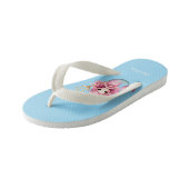 Mermaid Prinzessin Blaupink Kinderbadesandalen (Schrägansicht)