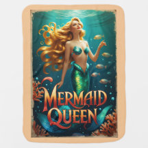 Mermaid Queen Cartoon Royalty für Ihr Baby