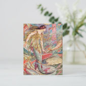 Mermaid Queen Kinderzimmer Rhyme Postkarte (Stehend Vorderseite)