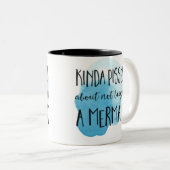 Mermaid Quotes Zweifarbige Tasse (VorderseiteRechts)
