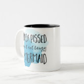 Mermaid Quotes Zweifarbige Tasse (Vorderseite Links)