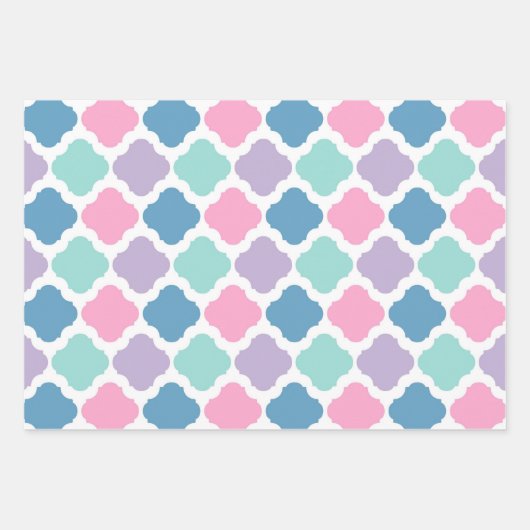 Mermaid Rainbow Farben Geschenkpapier Set (Vorderseite 2)