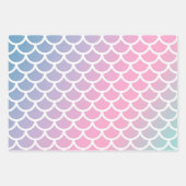 Mermaid Rainbow Farben Geschenkpapier Set (Vorderseite)