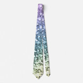 Mermaid Rainbow Sequin Retro Krawatte (Vorderseite)