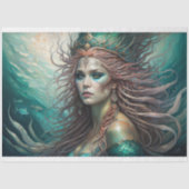 Mermaid Red Hair Queen v1 Seidenpapier (Vorderseite)