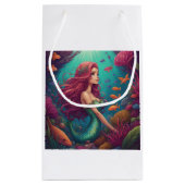 Mermaid Red Kleine Geschenktüte (Rückseite)