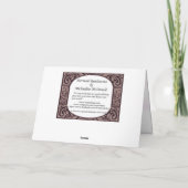 Mermaid Rendezvous Greeting Card Karte (Rückseite)