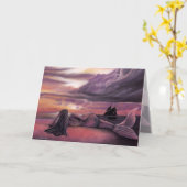 Mermaid Rendezvous Greeting Card Karte (Gelbe Blume)