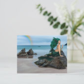Mermaid Rock Beach Landschaft Postkarte (Stehend Vorderseite)