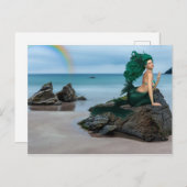 Mermaid Rock Beach Landschaft Postkarte (Vorne/Hinten)