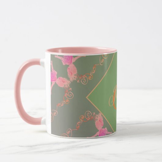 Mermaid Romantische Rose Tasse (Links)