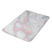 Mermaid Rosegold Glitzer Marble Badematte (Schrägansicht)