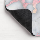 Mermaid Rosegold Glitzer Marble Mousepad (Ecke)