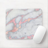 Mermaid Rosegold Glitzer Marble Mousepad (Mit Mouse)