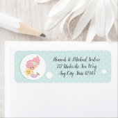 Mermaid Rücksendeadressen-Aufklebers Light Skin (Insitu)