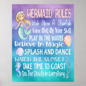 Mermaid Rules Wall Art - 16x20 Poster (Vorne)