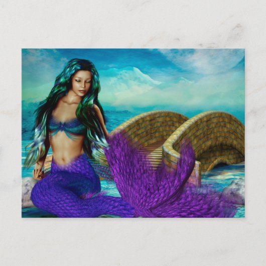 Mermaid Saisonserie "McBeth" WINTER Postkarte (Vorderseite)