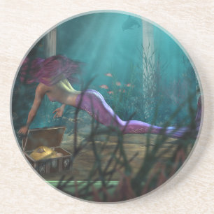 Mermaid Sandstone Drink Untersetzer