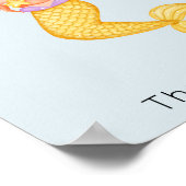 Mermaid Santa Christmas Poster (Ecke)