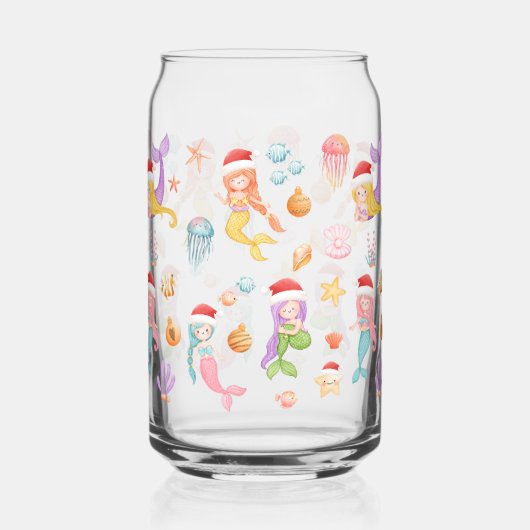 Mermaid Santa Pattern Dosenglas (Links)