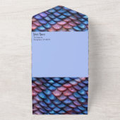 Mermaid Scale All In One Einladung (Außenbereich)