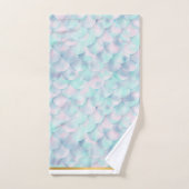 MERMAID SCALE AQUA BLUE BADEZIMMER TOWEL SET (Handtuch)