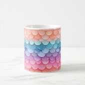 Mermaid Scale farbenfrohe Muster Kaffeetasse (Mittel)