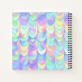 Mermaid Scale Monogram Sketchbook Notebook Notizblock (Rückseite)