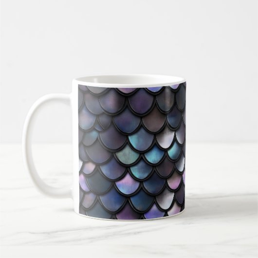 Mermaid Scale Muster Kaffeetasse (Links)