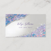 Mermaid Scale Sequin Imitats Fox Business Card Visitenkarte (Vorderseite)