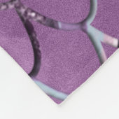 Mermaid Scales auf Aqua Lila MERMAID Glitzer #2 Fleecedecke (Ecke)