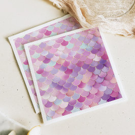 Mermaid Scales Birthday Party Serviette